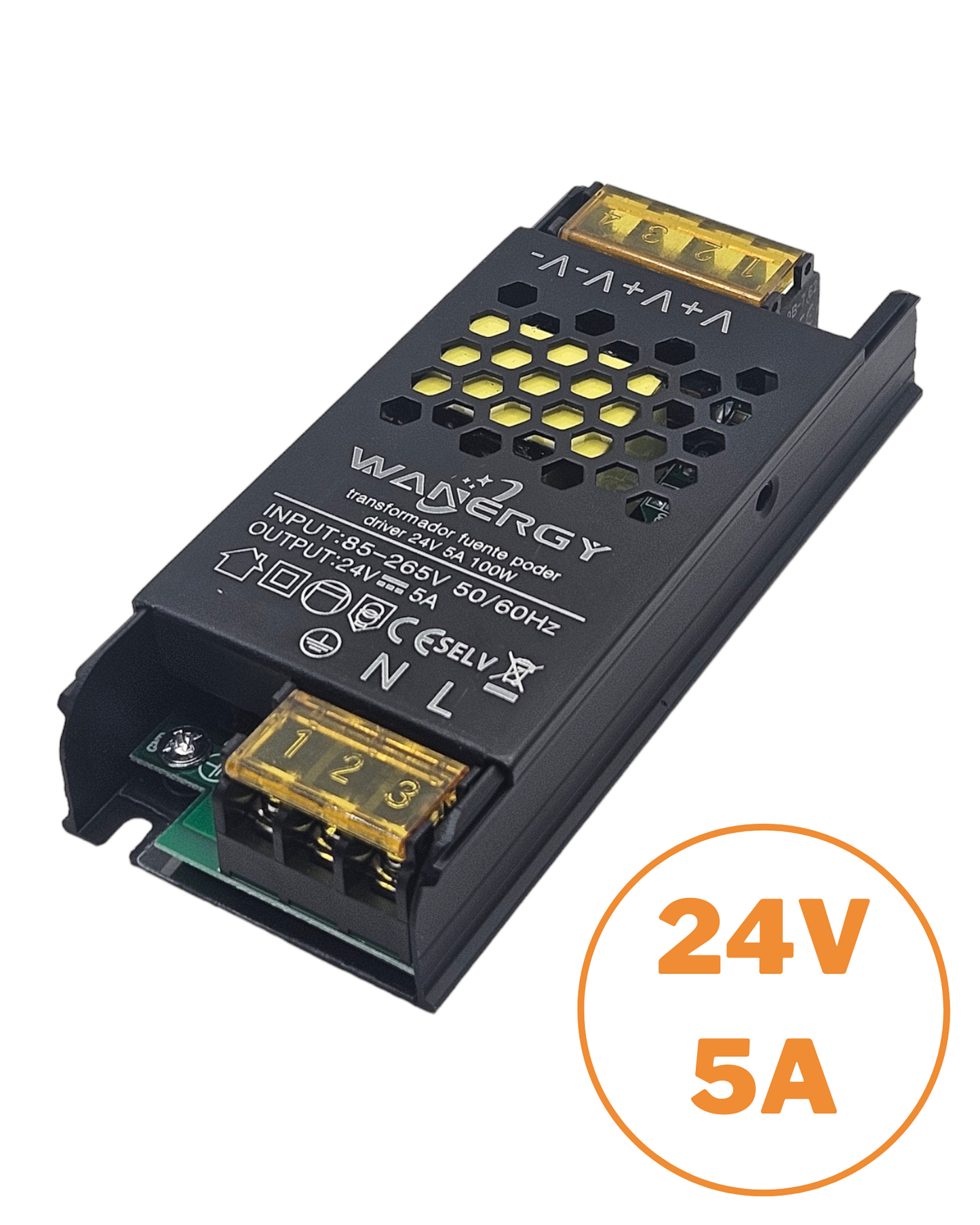 Fuente Conmutada 24V 5A 41174 | Fuente de poder 110VAC - 220VAC 120W