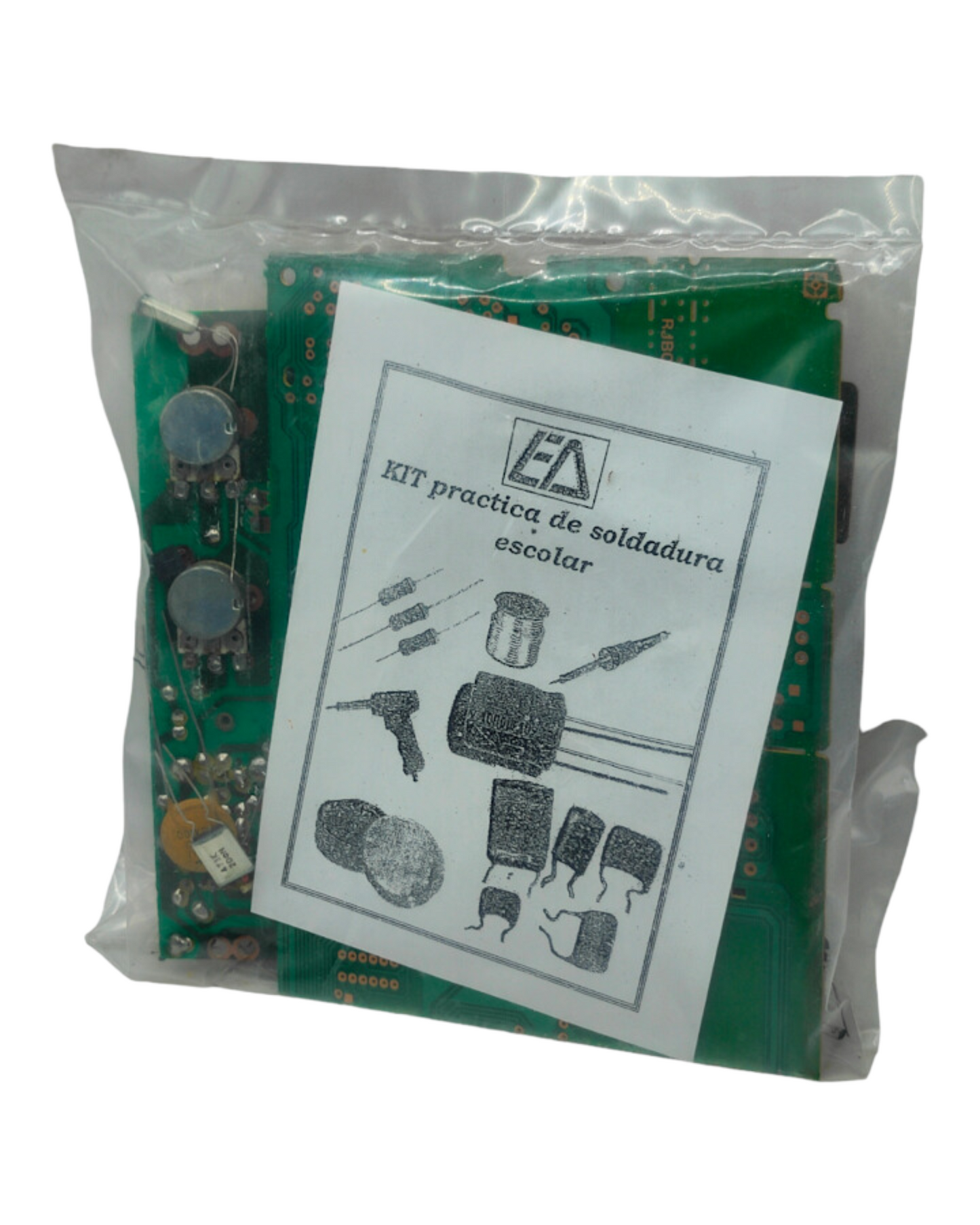 Practica de Soldadura Placa con Varios Componentes