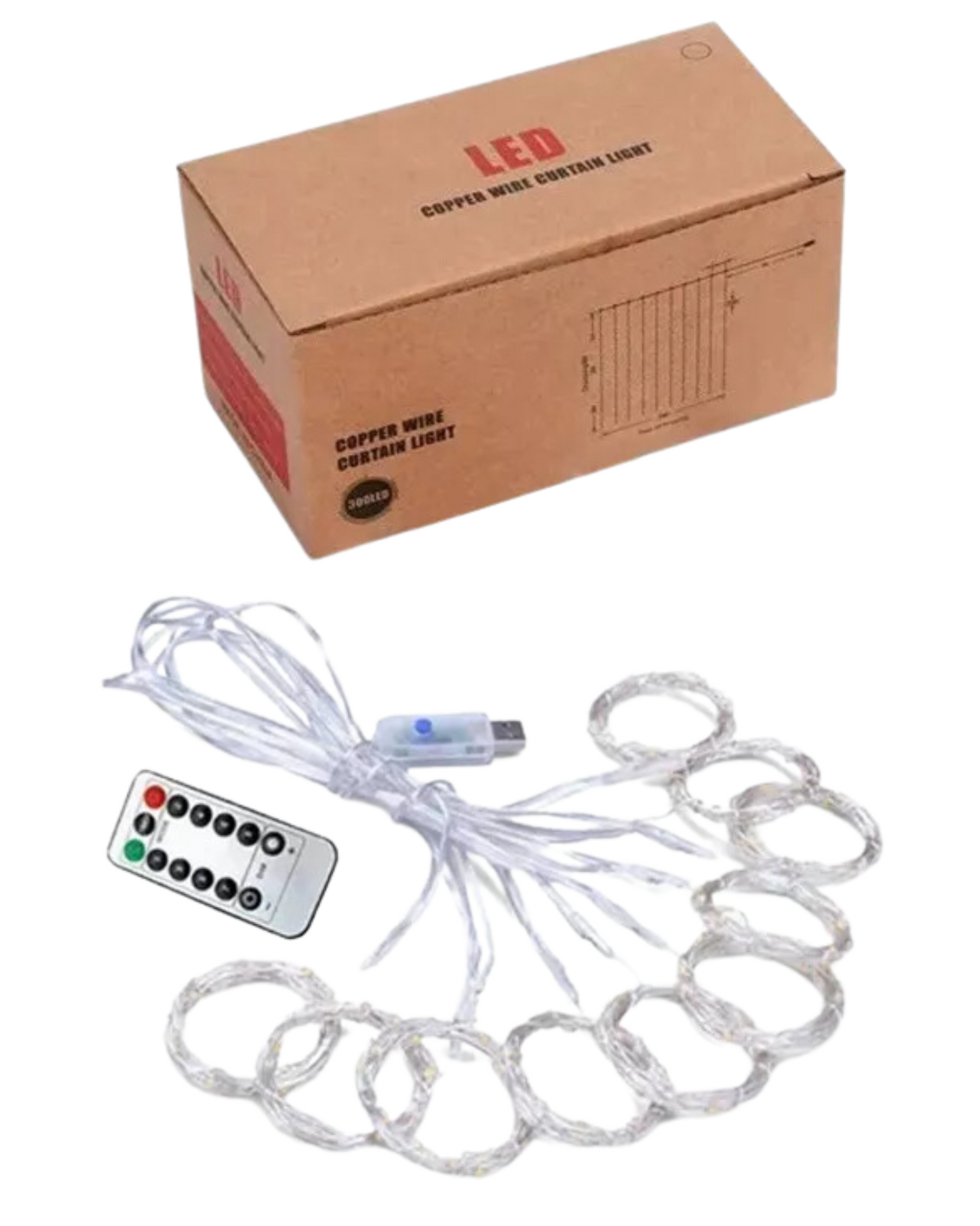 Serie de Luz Cascada LED 3 x 3m | Luces LED Decoracion | Proximamente descontinuado