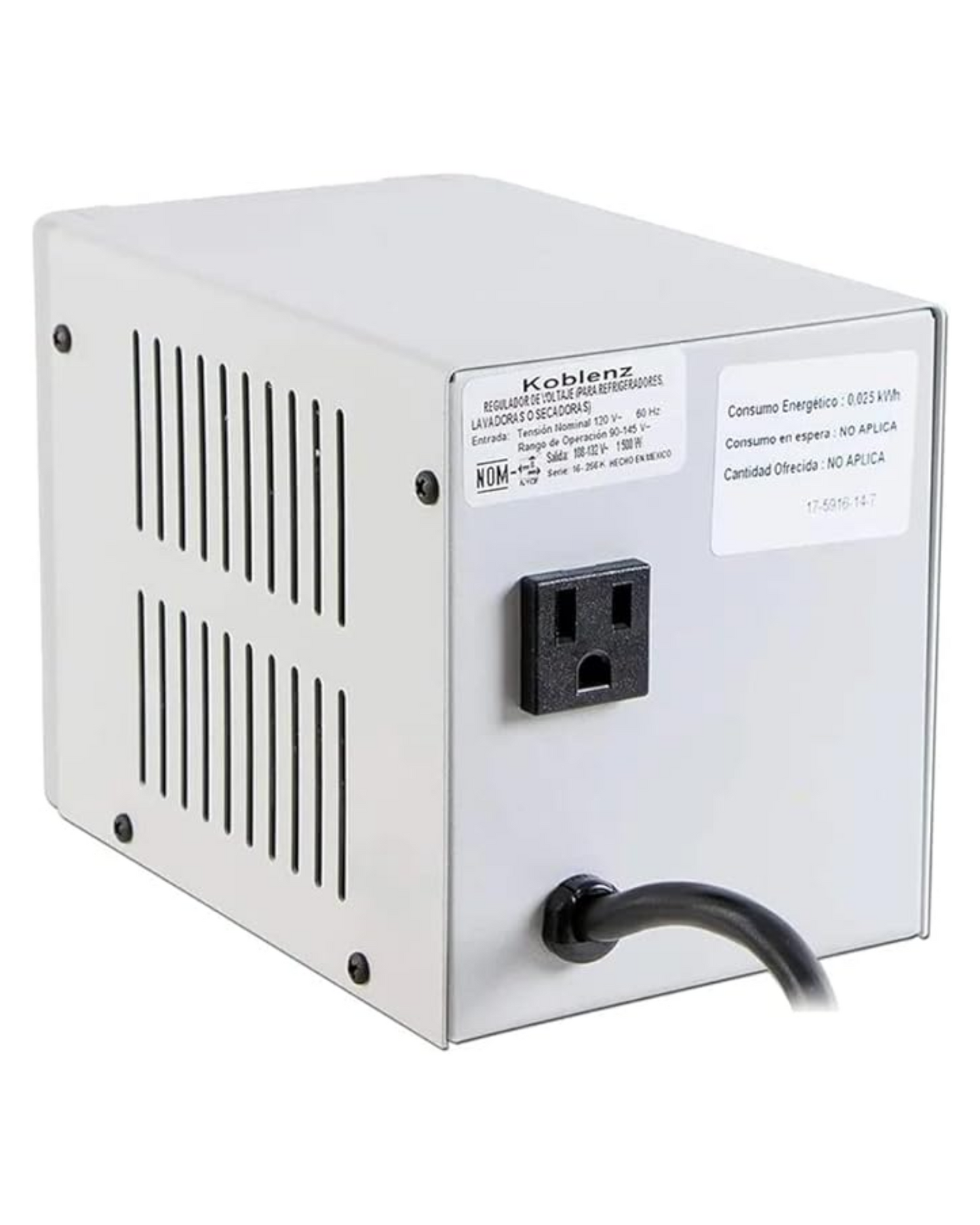 Regulador de Voltaje RI-2002 para Linea Blanca, Refrigerador y Lavadora