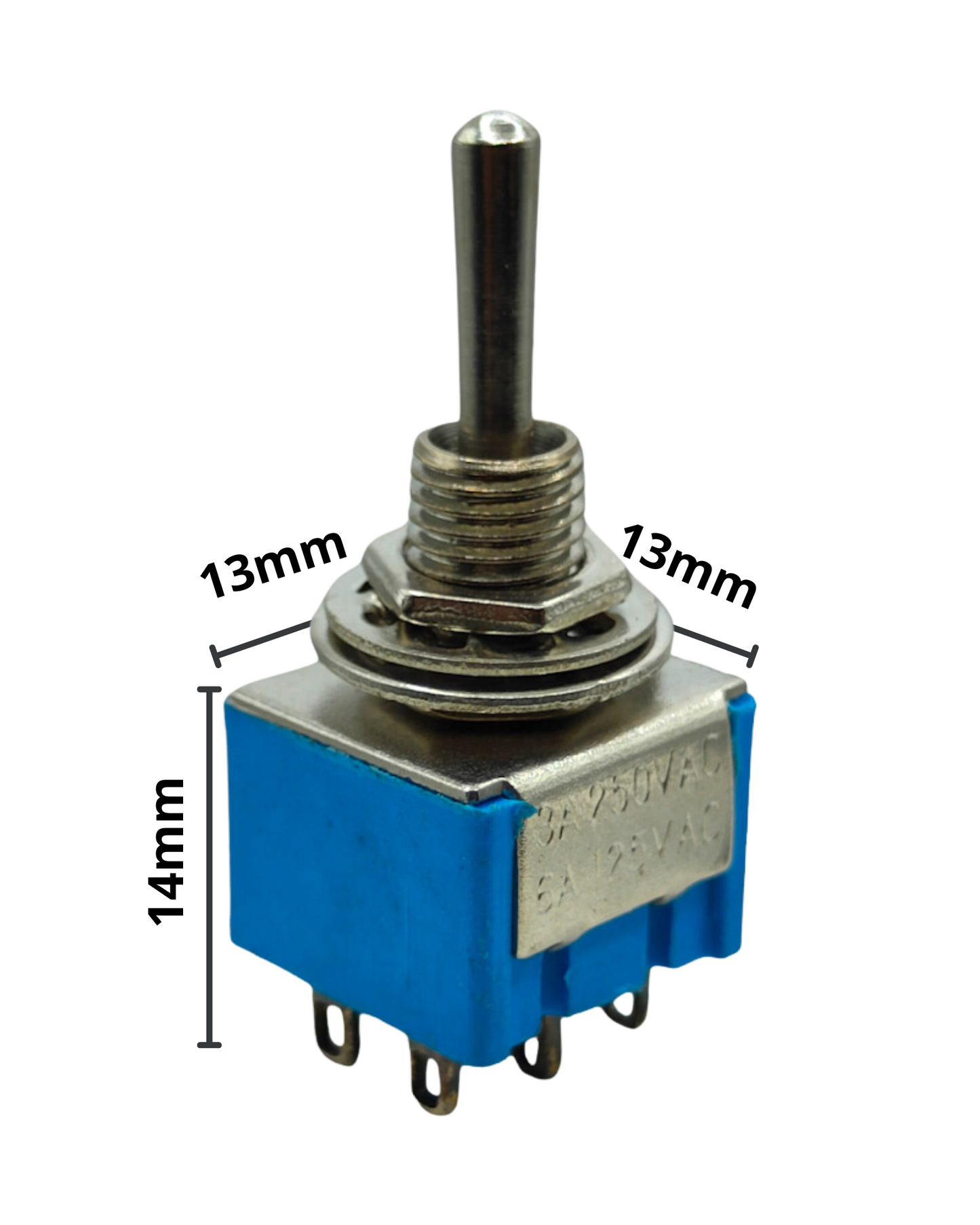 835-263 Switch Cola de Rata 6 Pines 3 Pasos SWI37