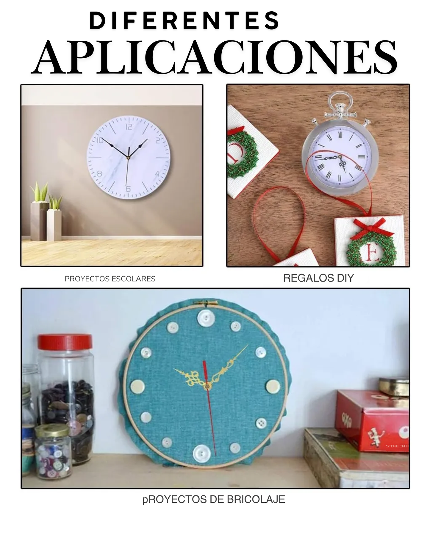 Mecanismo para reloj de manecillas | Juego de manecillas de reloj
