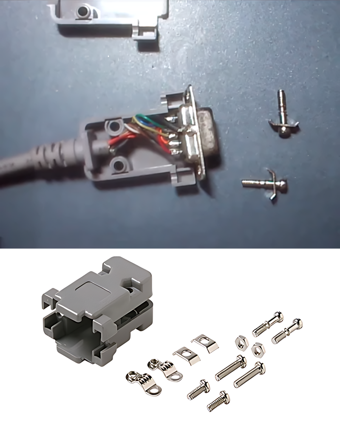 Carcasa de Plástico para Conector DB9 y DB15 Corto 500-409