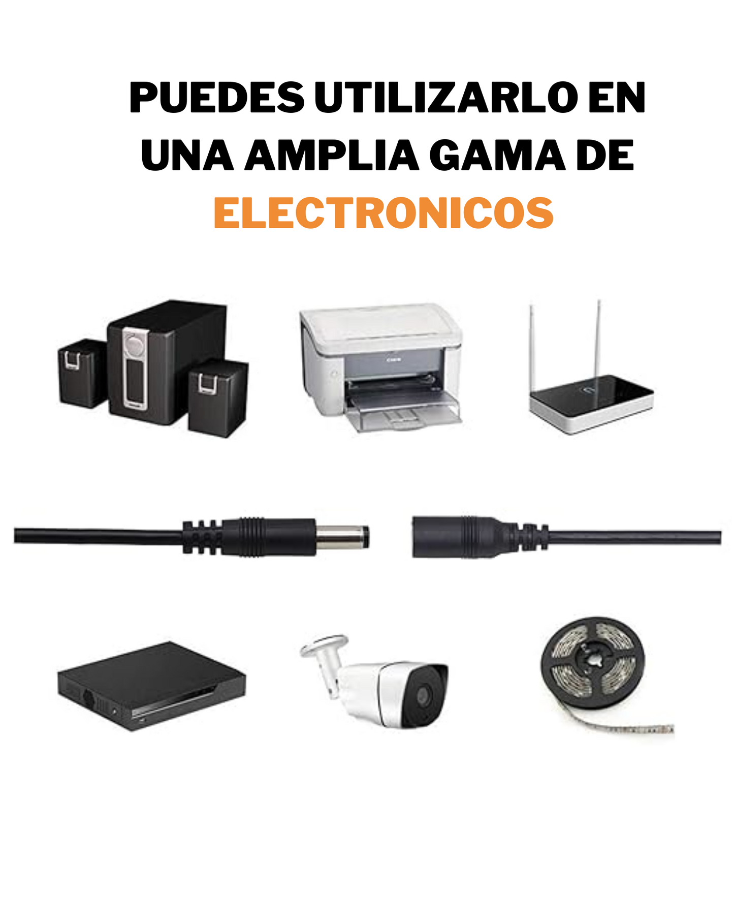 Apagador Para Tira LED | Switch Botón en Línea Conector 2.1mm