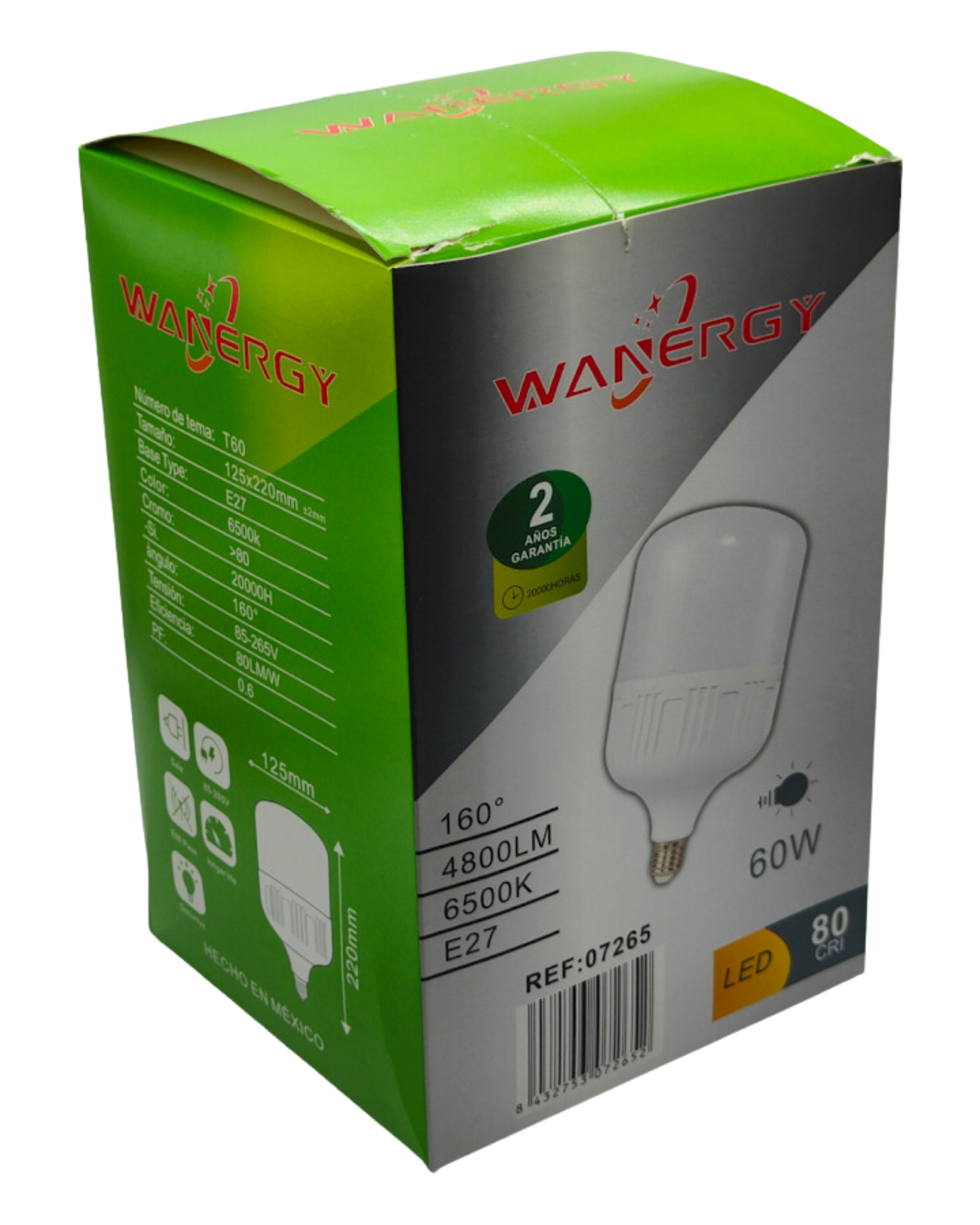 Foco LED Ahorrador 60W Tipo Bala 07265