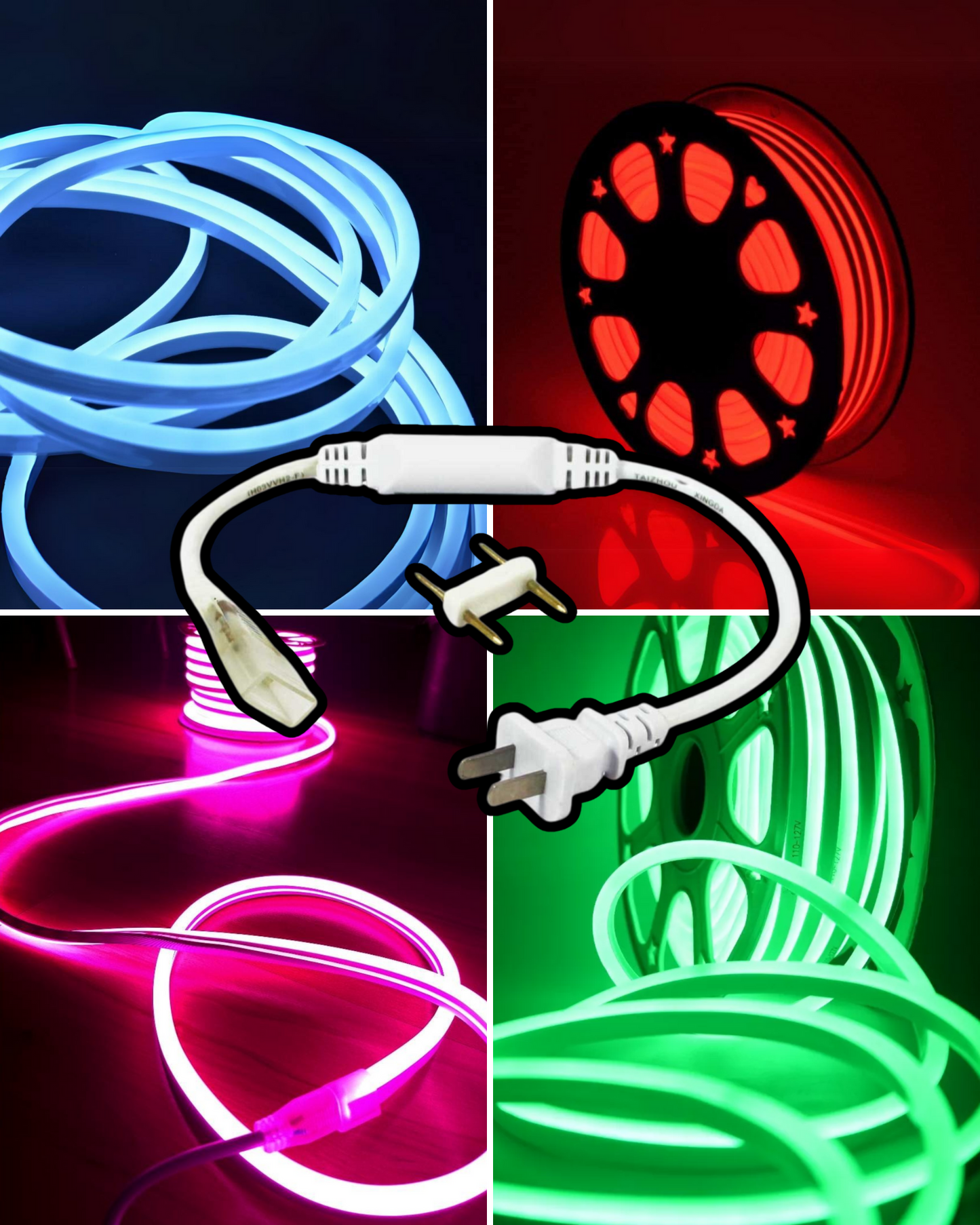 Conector Para Manguera LED 110V AC | Adaptador de Corriente Para Tira LED