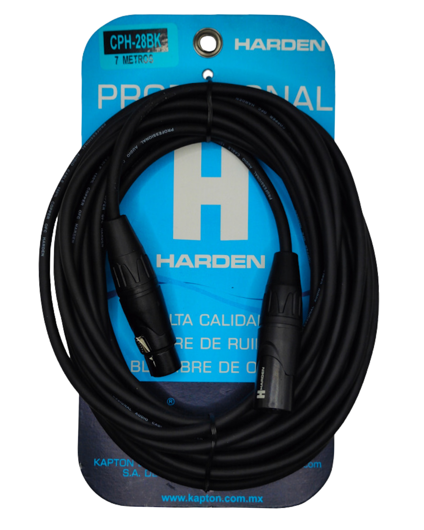 CPH-28BK Cable Plug Cannon a Jack Cannon 7m