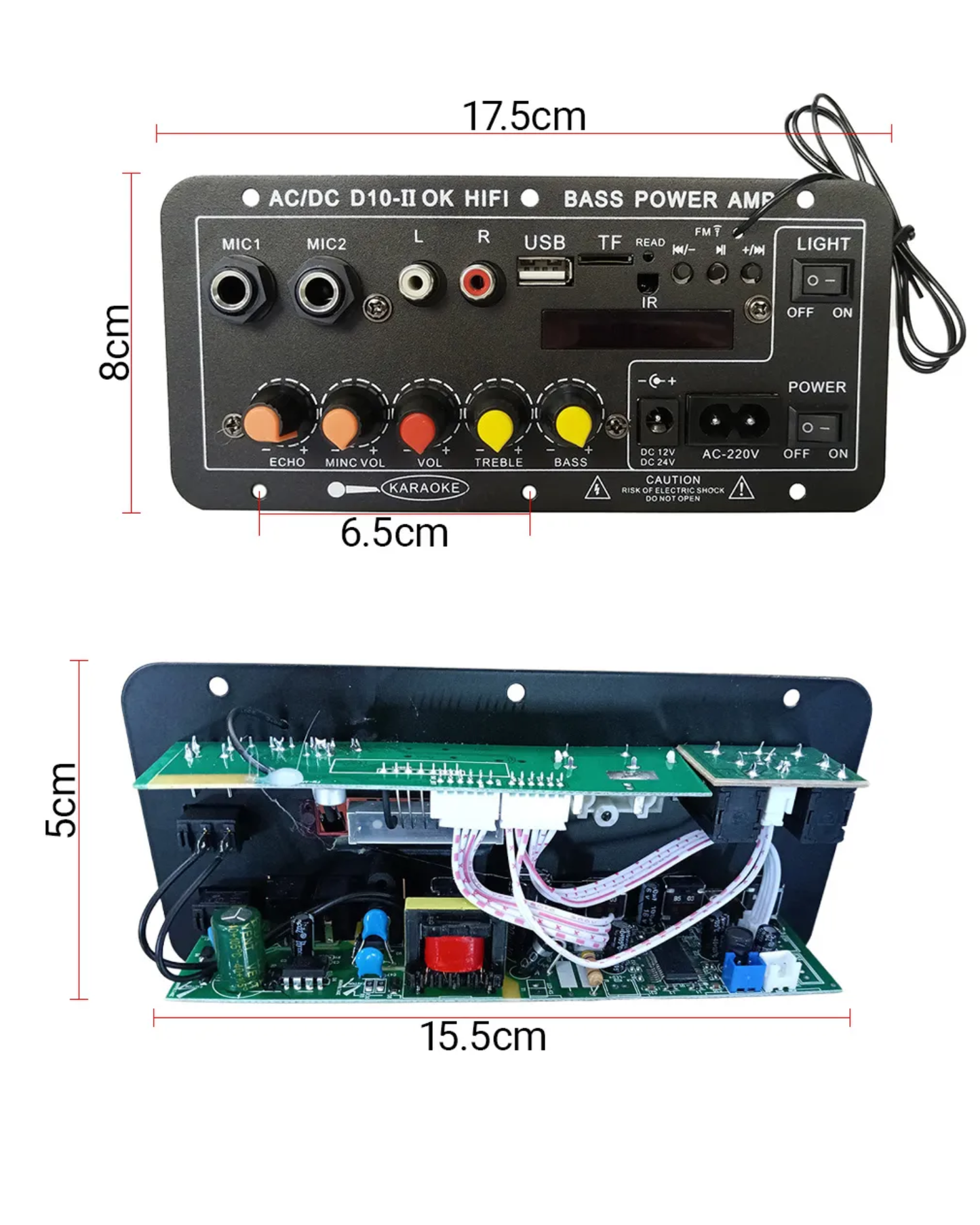Placa Amplificada para bocina Audio 35w Negro | Repuesto placa bocina amplificada