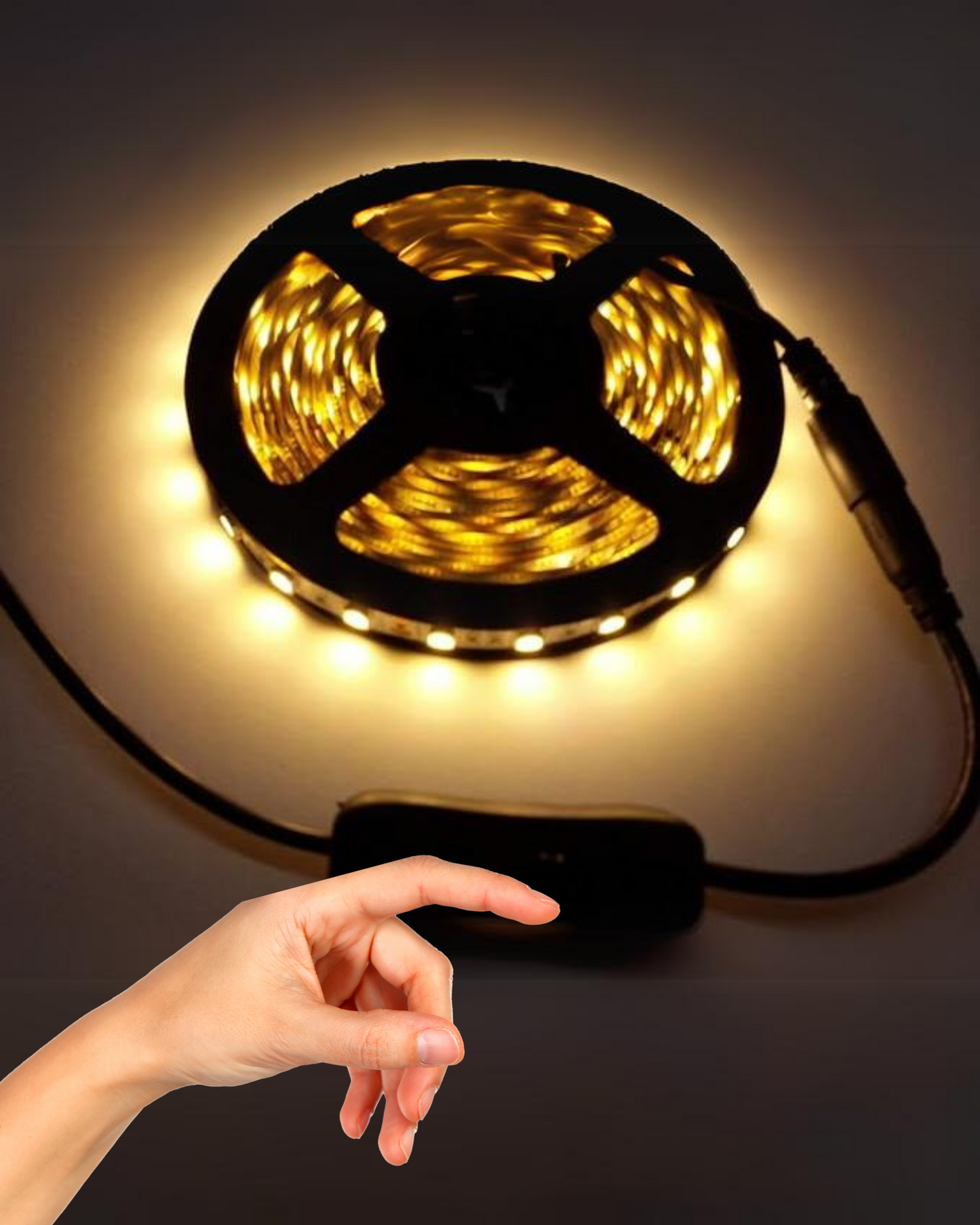 Apagador Para Tira LED | Switch Botón en Línea Conector 2.1mm