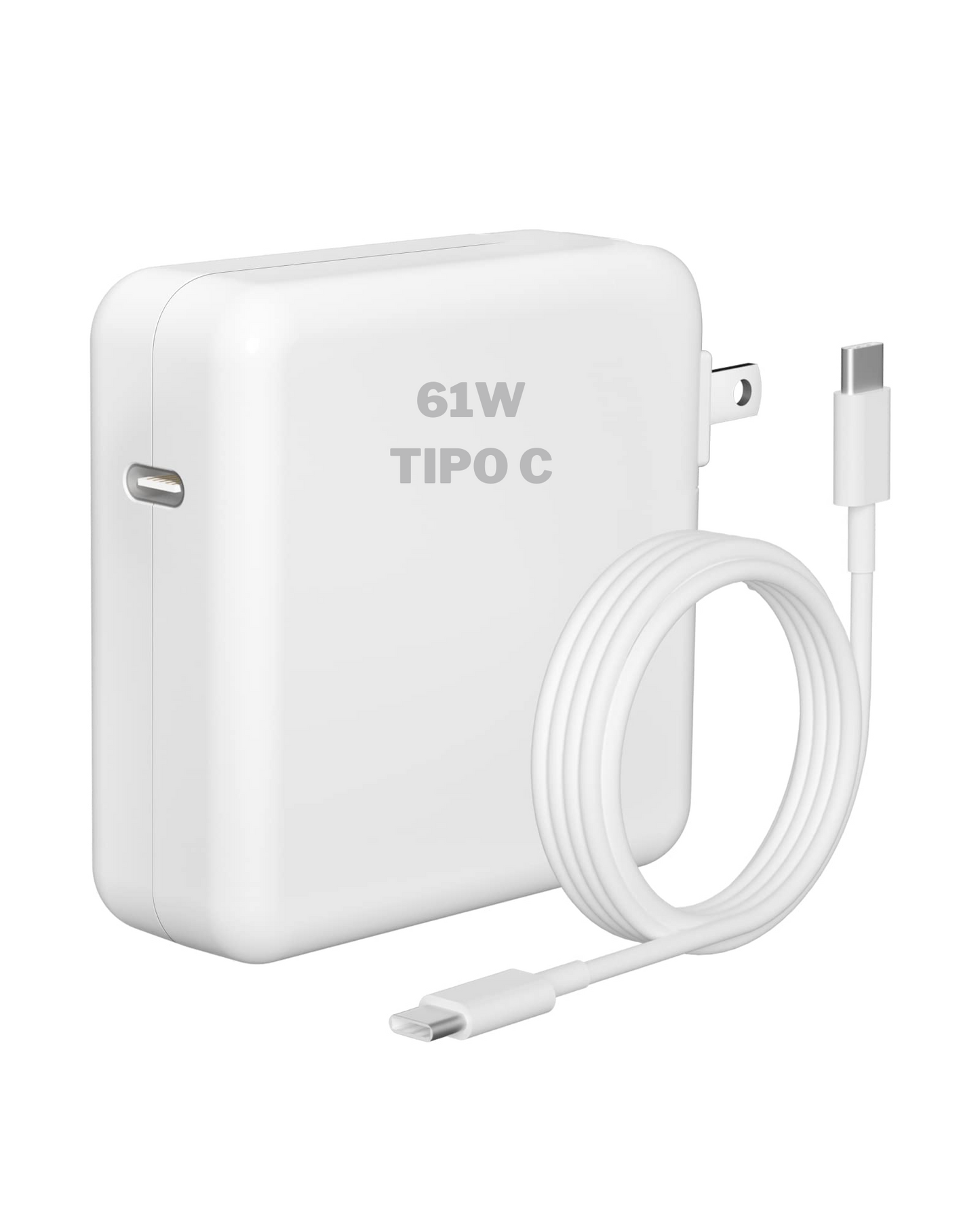 Cargador Compatible con Macbook Air iPhone iPad 61w Usb Tipo C | Proximamente descontinuado