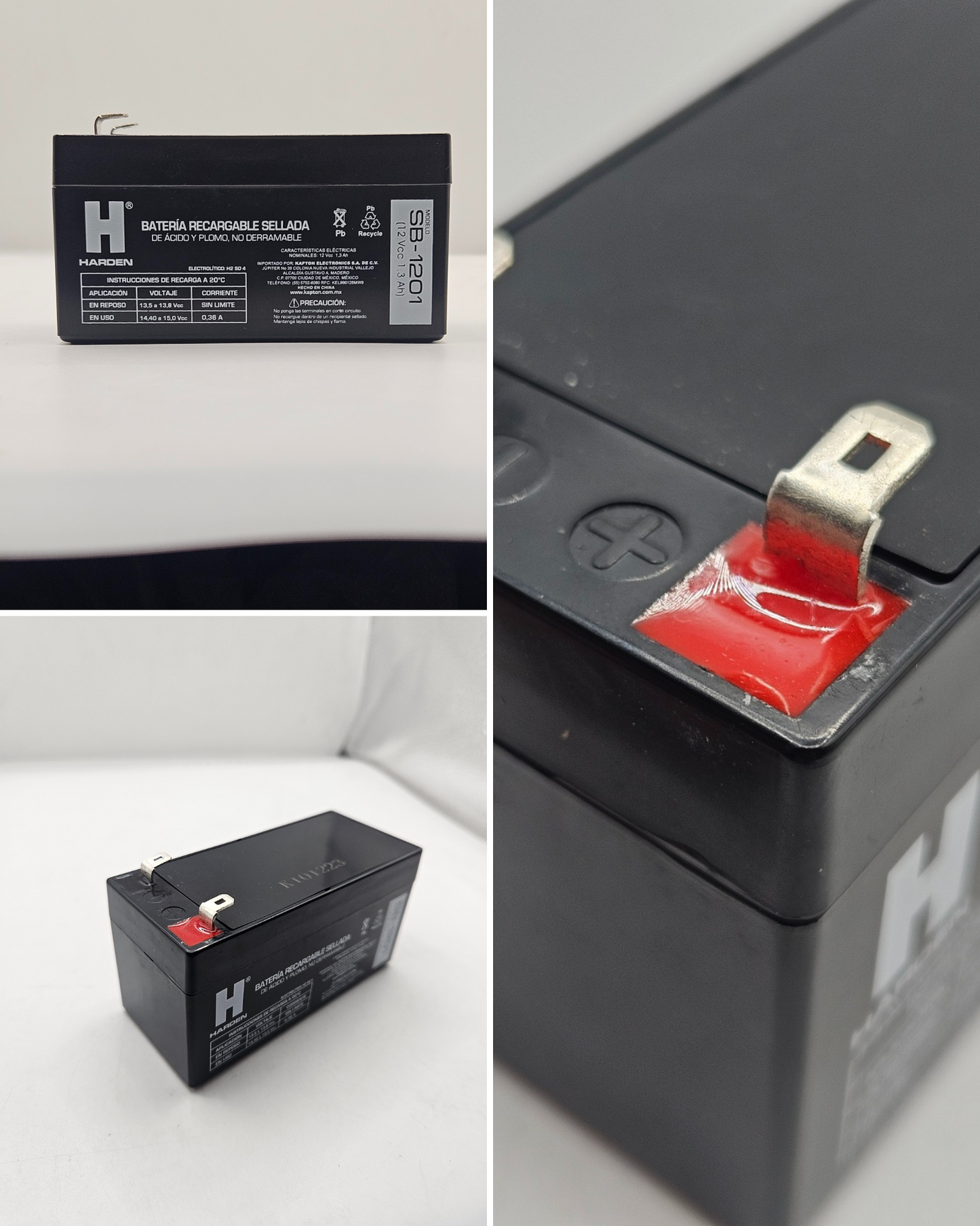 Batería 12V 1.2A Sellada Recargable SB-1201