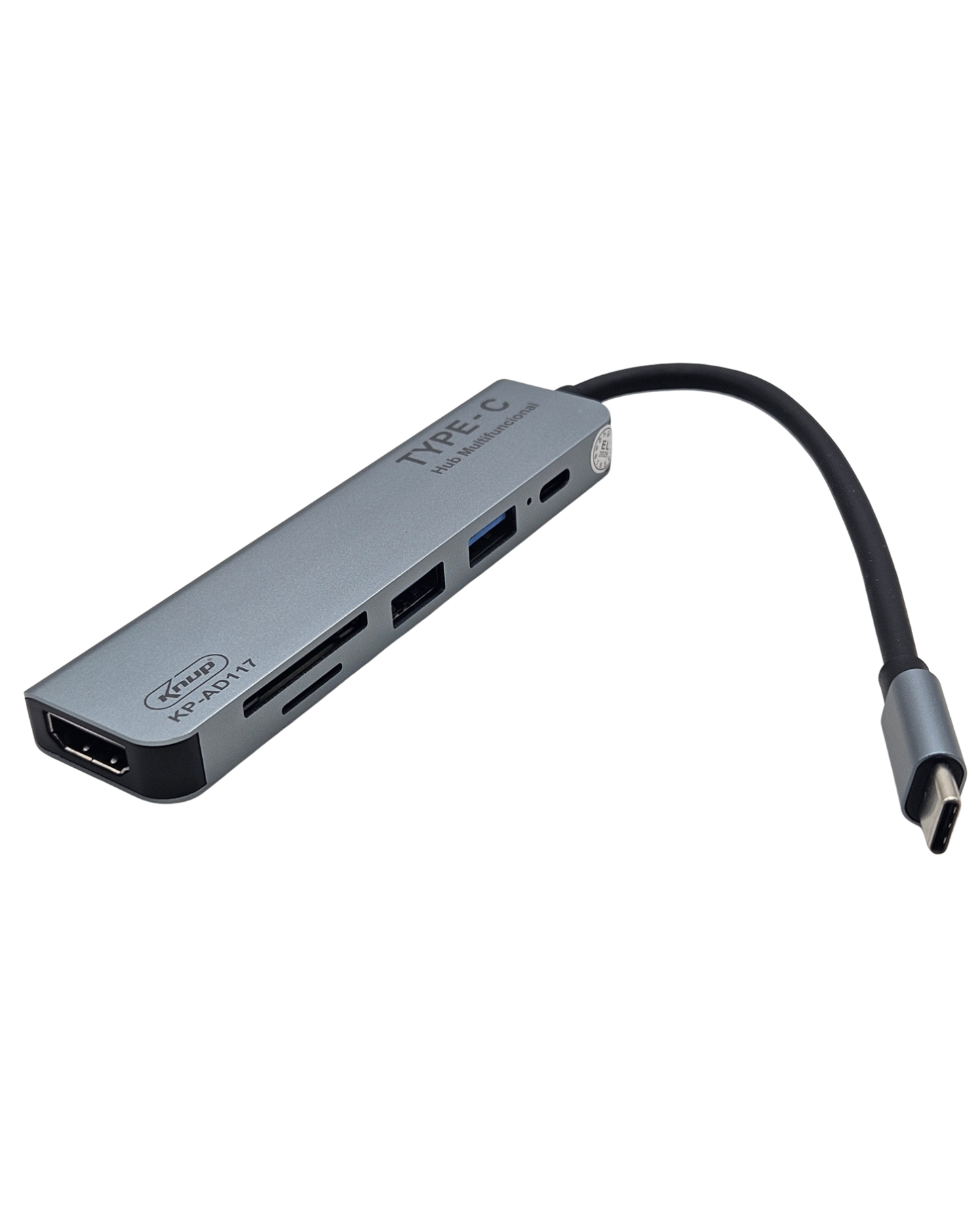Hub USB-C a HDMI | Adaptador Multipuerto con lector de tarjetas | KP-AD117