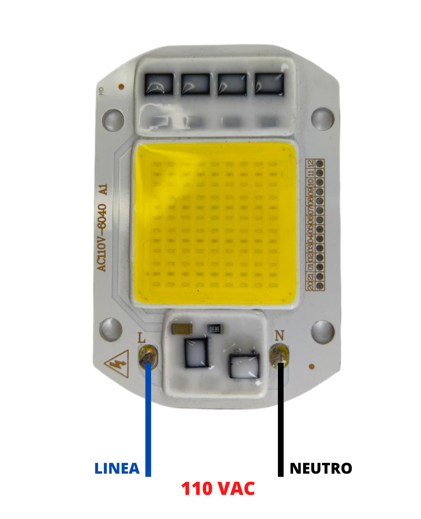 Pastilla LED de Potencia 50 watts | 110 V AC | Blanco