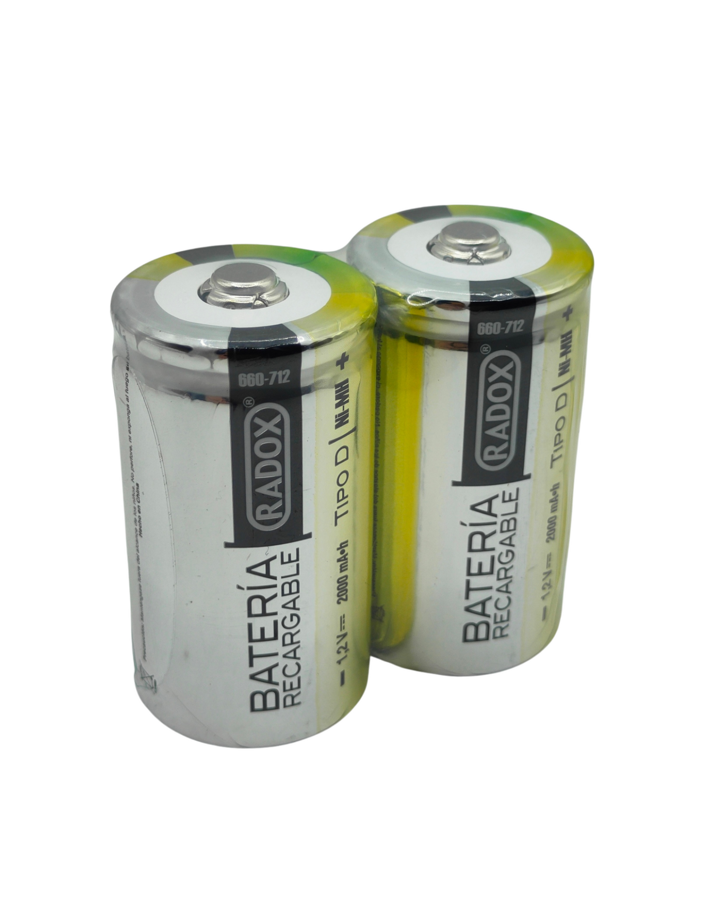 660-712 Pila Tipo D Recargable 2 Pilas