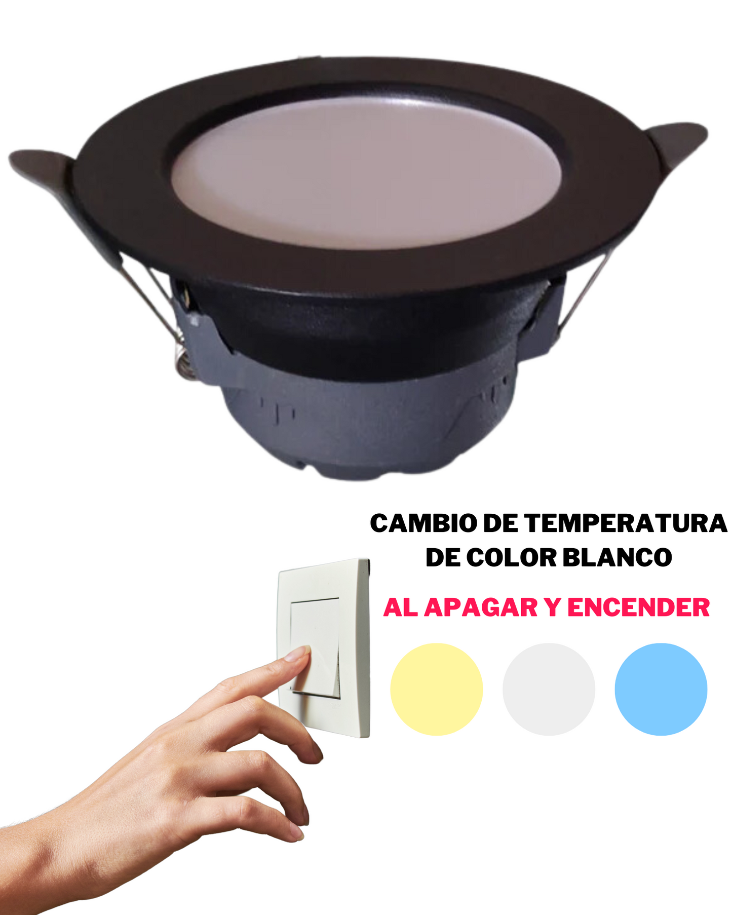 Foco LED de Plafón 5W 3 Colores 40667 FOC23