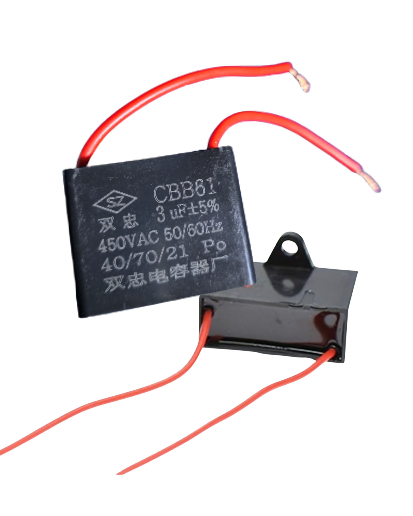 Capacitor 3uF 450VAC CBB61 | Capacitor de arranque para motor y ventilador