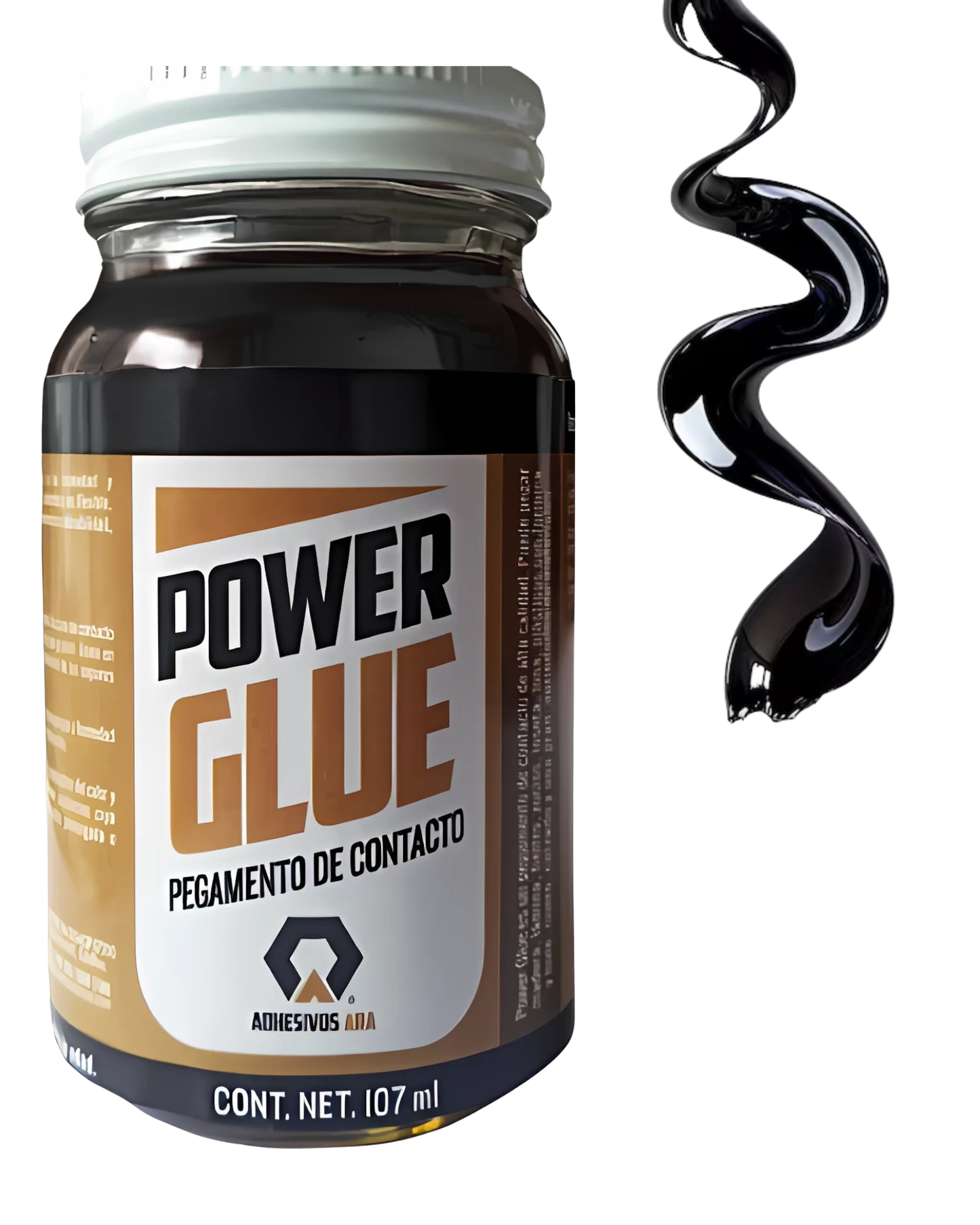 Pegamento de contacto POWER GLUE 107ml | Pegamento para enconado de bocinas | Pegamento amarillo | Pegamento negro