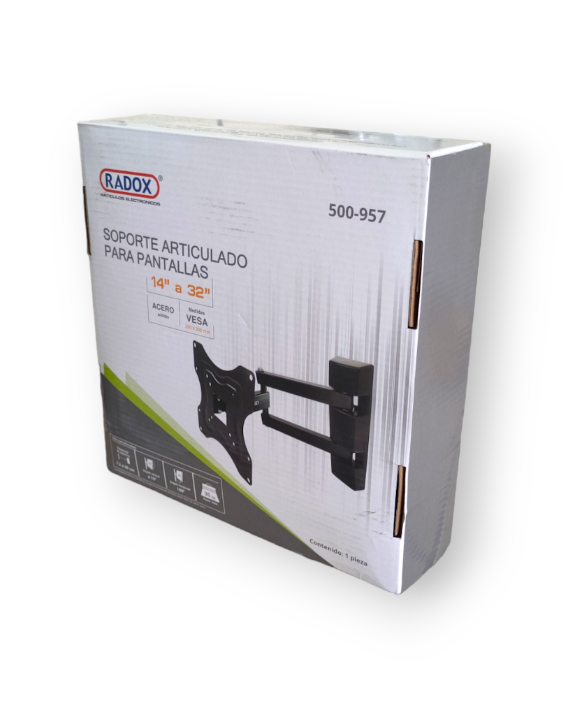 500-957 Soporte con Brazo Para pantalla 14" a 32" pulgadas