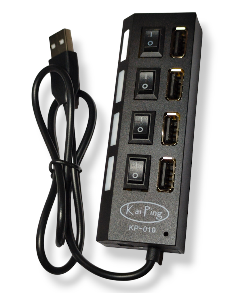 HUB multipuerto USB de 4 Puertos KP-010 | Proximamente descontinuado