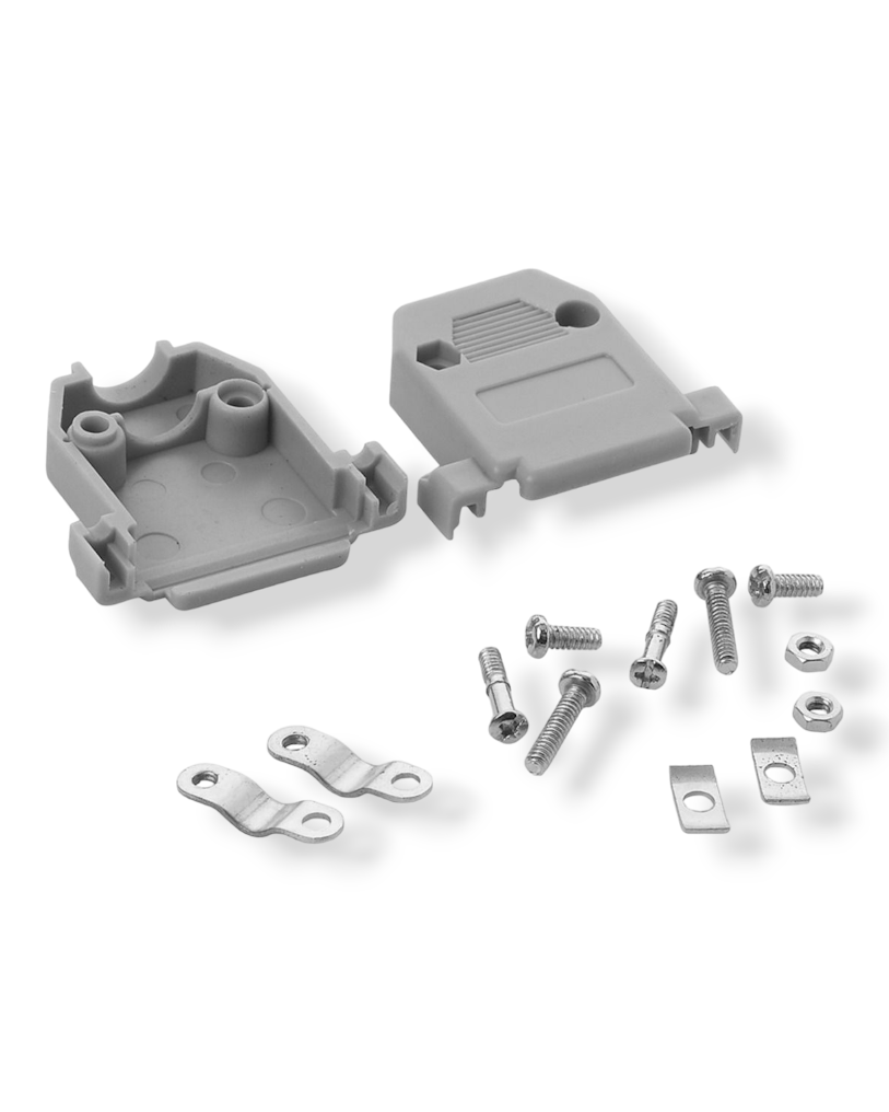 Cubierta de plástico concha para conector DB15 2 líneas 500-415