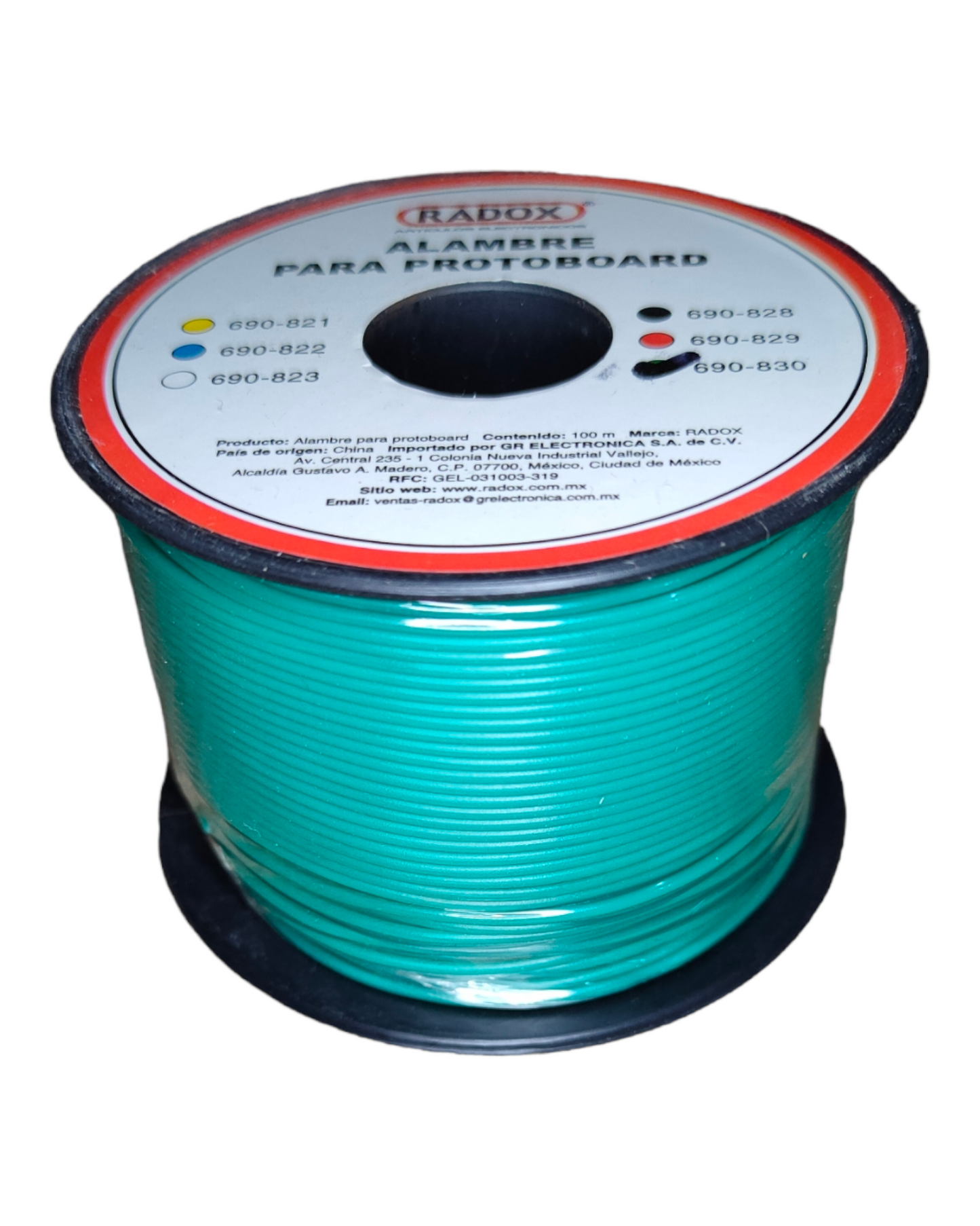 Rollo Alambre para protoboard | Cable de 1 vía para proyectos de electronica