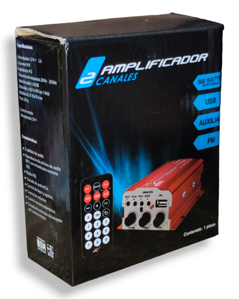 010-111 Amplificador de Audio 2 canales 800W