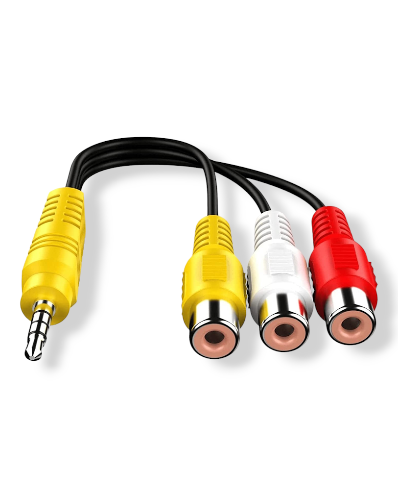 Cable Plug 3.5mm TRRS a 3 Jack RCA | Cable de audio y video para TV