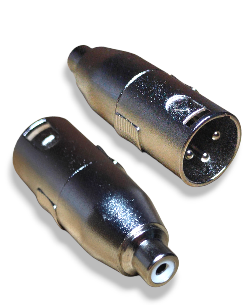 Adaptador Plug Cannon a Jack RCA AD-144 PLU102