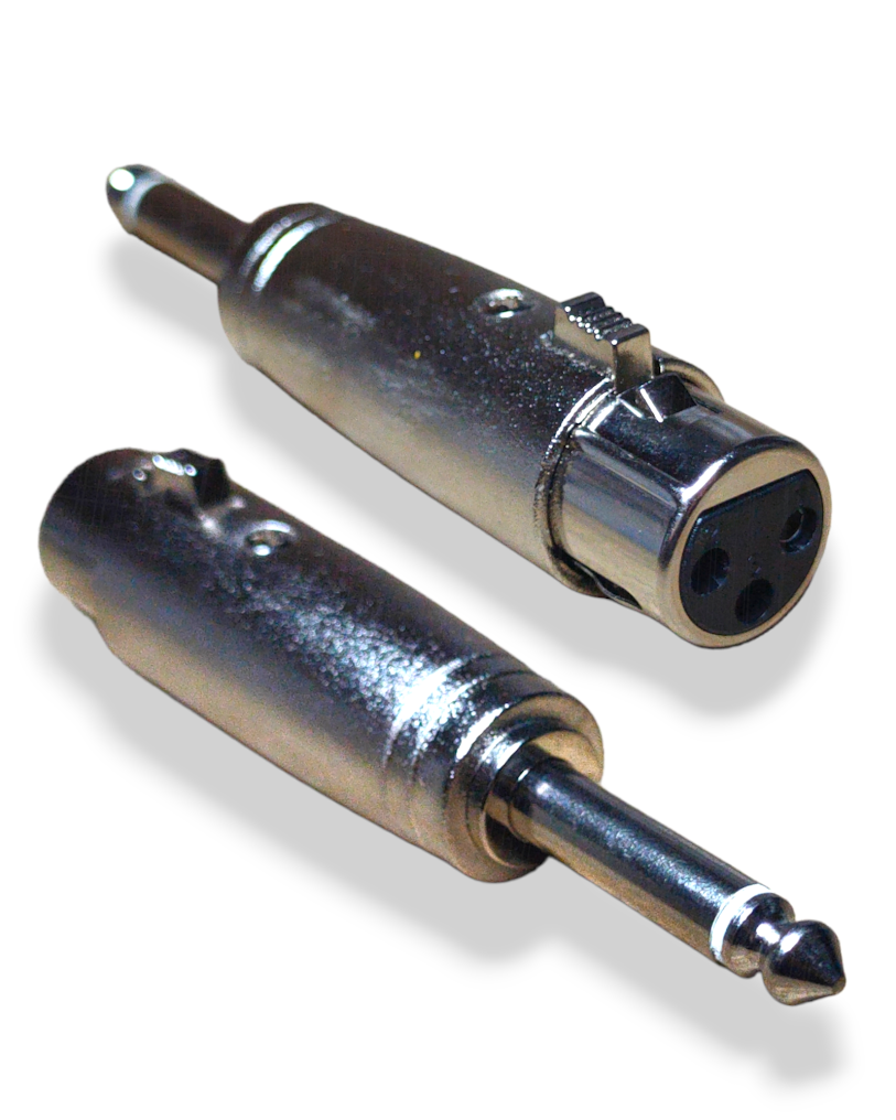 Adaptador Jack XLR Cannon a Plug 6.3mm Monaural AD-156 | PLU101