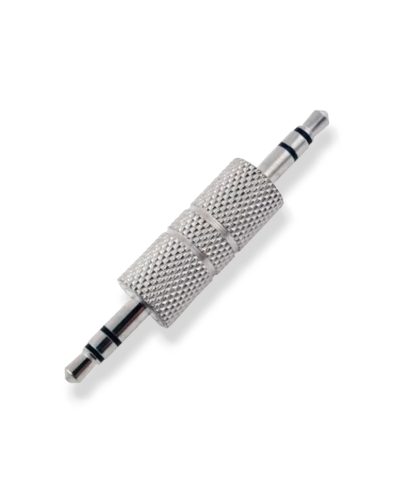 705-048 Cople 3.5mm Macho a Macho Metálico PLU039 | Próximamente descontinuado