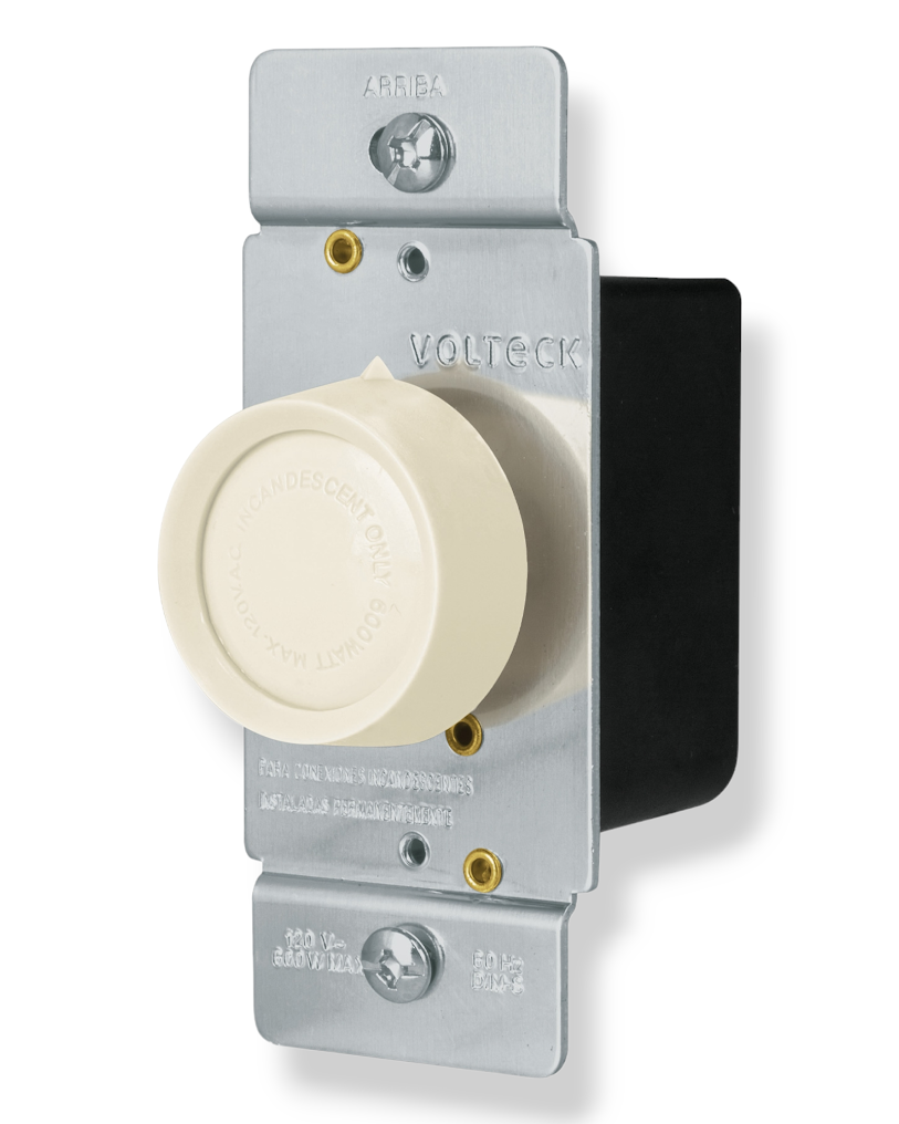 Dimmer Atenuador de Luz Giratorio con Placa DIM-S | Proximamente descontinuado