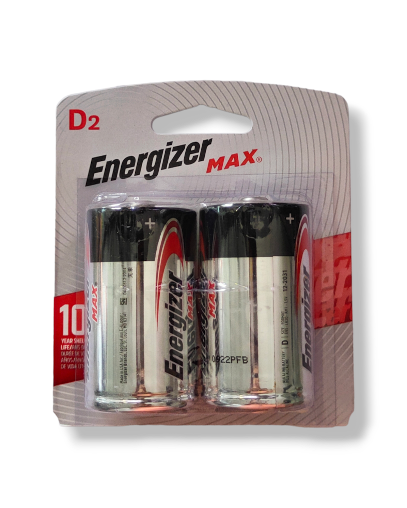 Batería Alcalina Tipo D Energizer 2 pilas