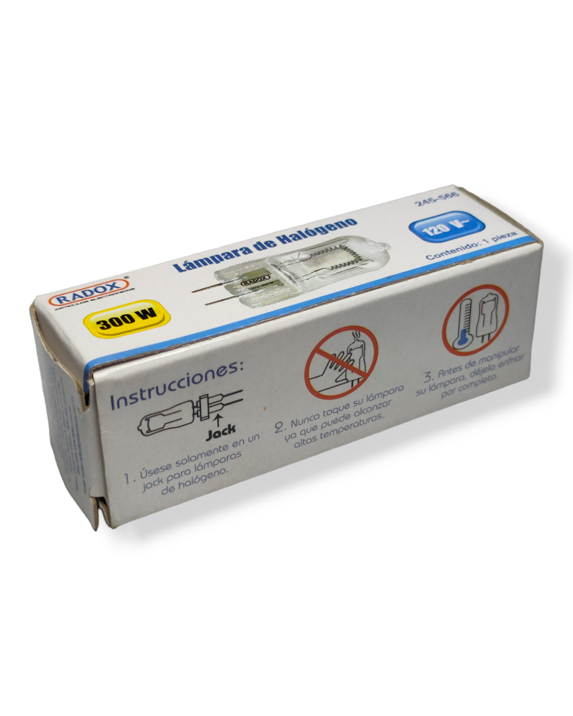 245-566 Foco de Halógeno tipo Cacahuate 300W 120V