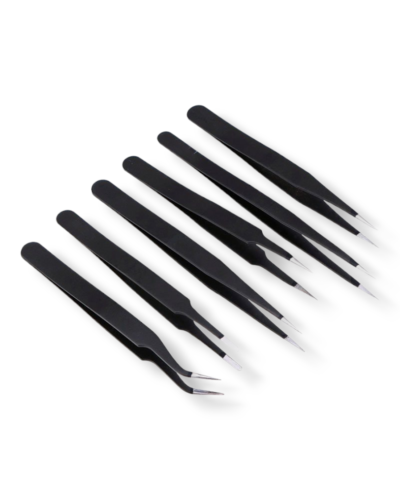 Juego de Pinzas Antiestáticas SMD 6 piezas