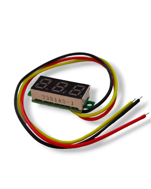 Voltímetro Digital Mini 3 Dígitos 0.28 Pulgadas 0-100V DC