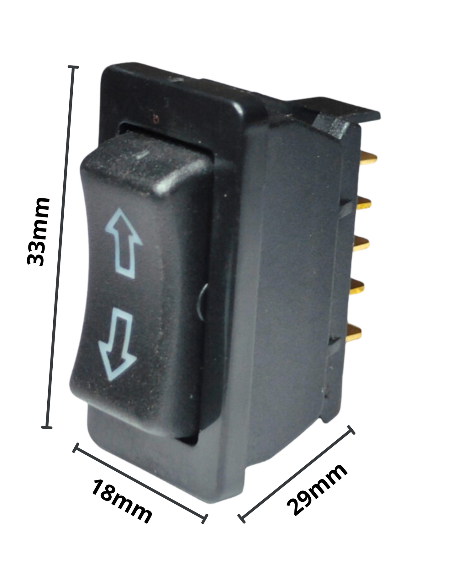 835-115 Switch de Balancín Para Vidrios Eléctricos 5 Pines SWI04