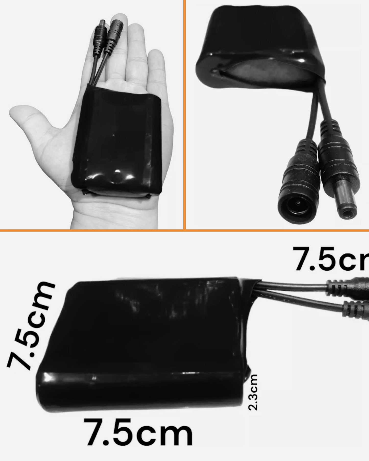 Batería recargable 12V 2A portátil con cargador 12v