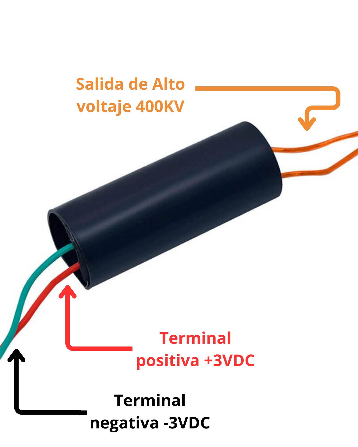 Generador De Alto Voltaje Stepup Taser 3.6-6v 400kv