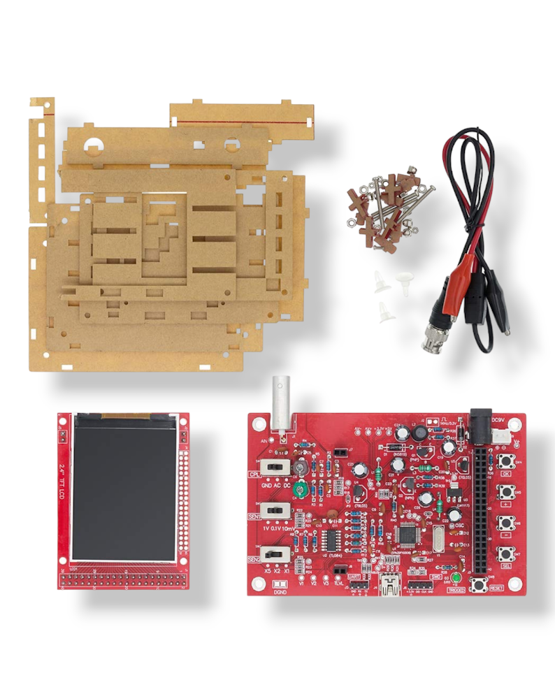Osciloscopio DSO138 con Carcasa y Display TFT