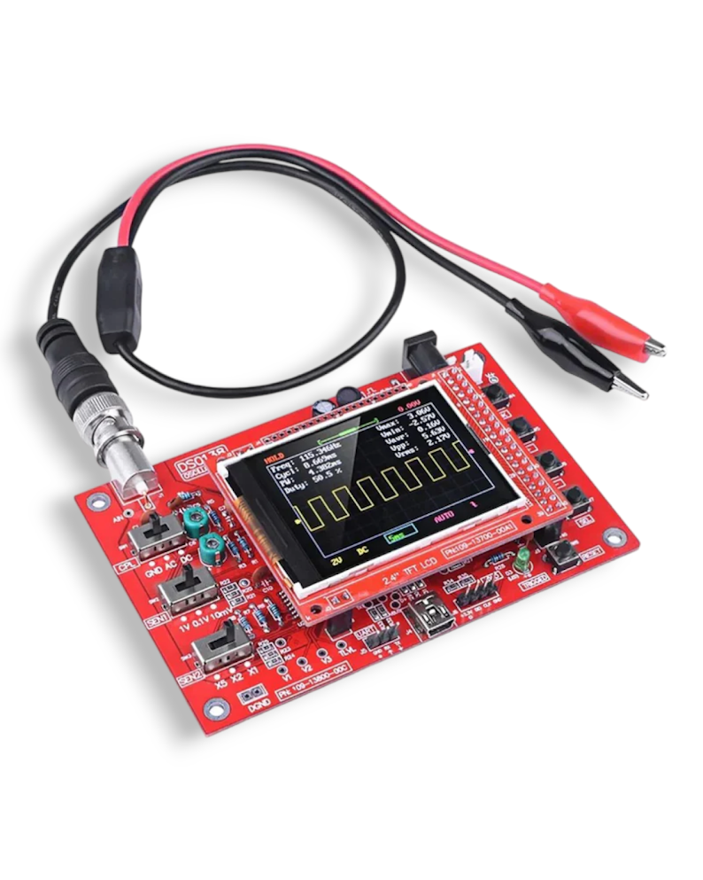 Osciloscopio DSO138 con Carcasa y Display TFT KIT08