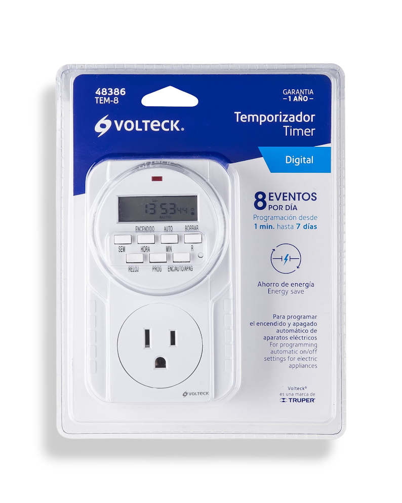 Temporizador Digital de 8 Eventos TEM-8 | Proximamente descontinuado