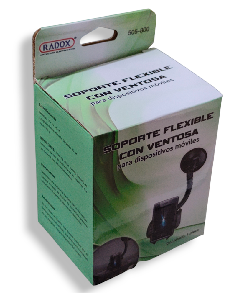 505-800 Soporte de Celular Flexible con Ventosa Para Automóvil