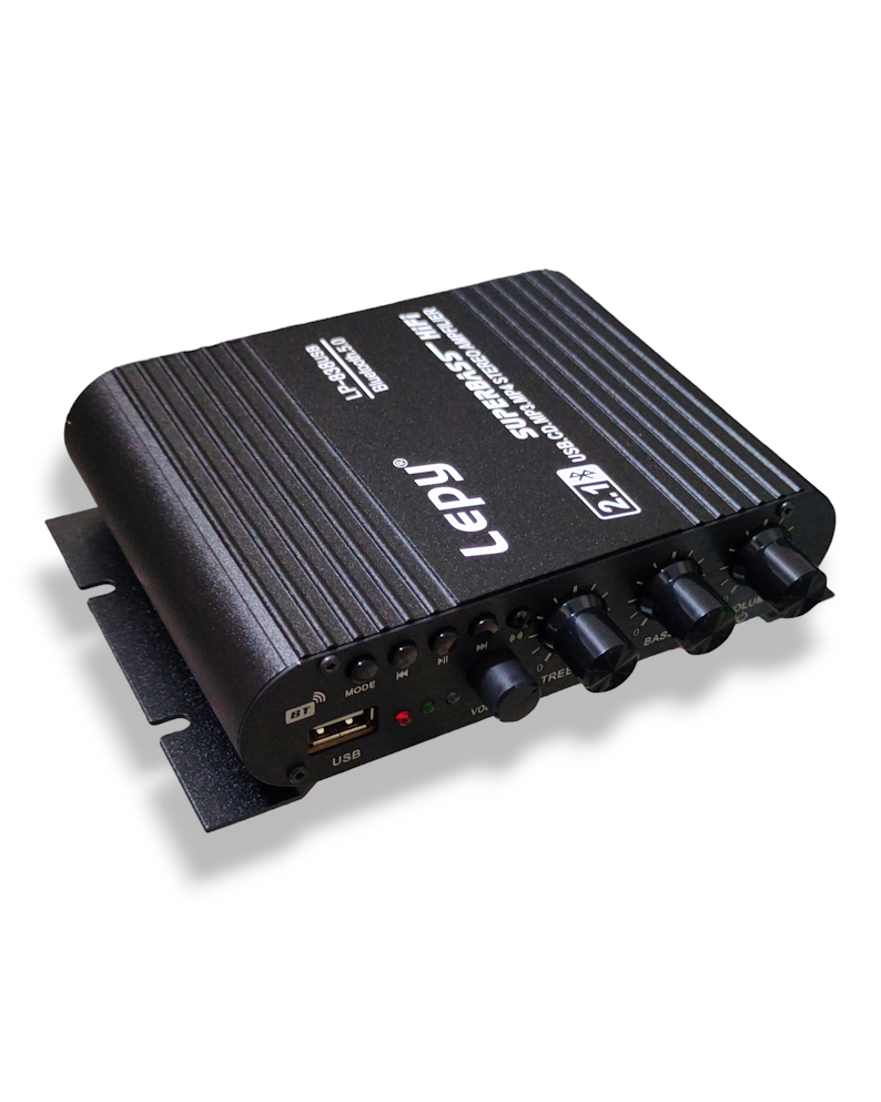 Amplificador 2.1 HiFi Stereo Subwoofer Con Bluetooth