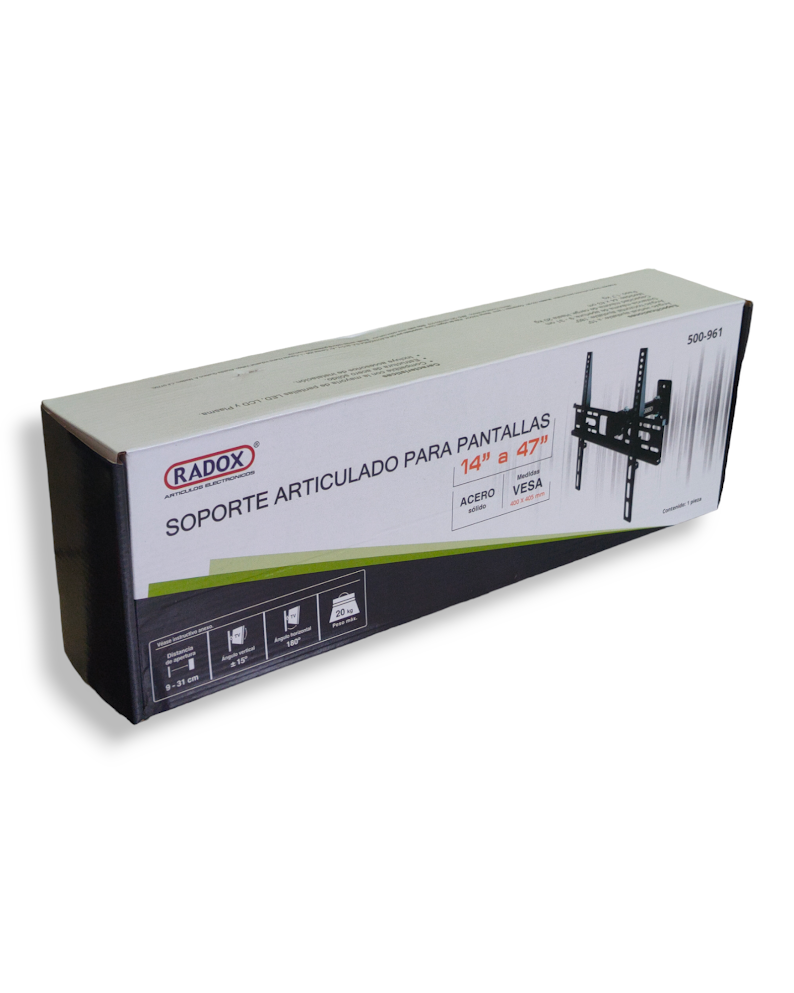 500-961 Soporte con Brazo Para Pantalla 14" a 47" Pulgadas