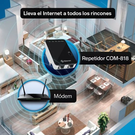 Repetidor de Señal WIFI 2.4 GHz COM-818