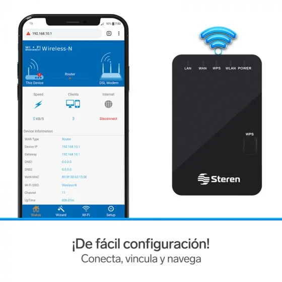 Repetidor de Señal WIFI 2.4 GHz COM-818