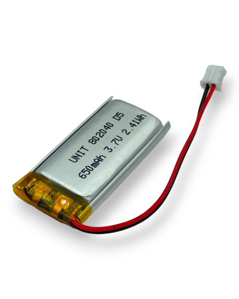 Batería LiPo 3.7v 650mA 802040 | Proximamente descontinuado