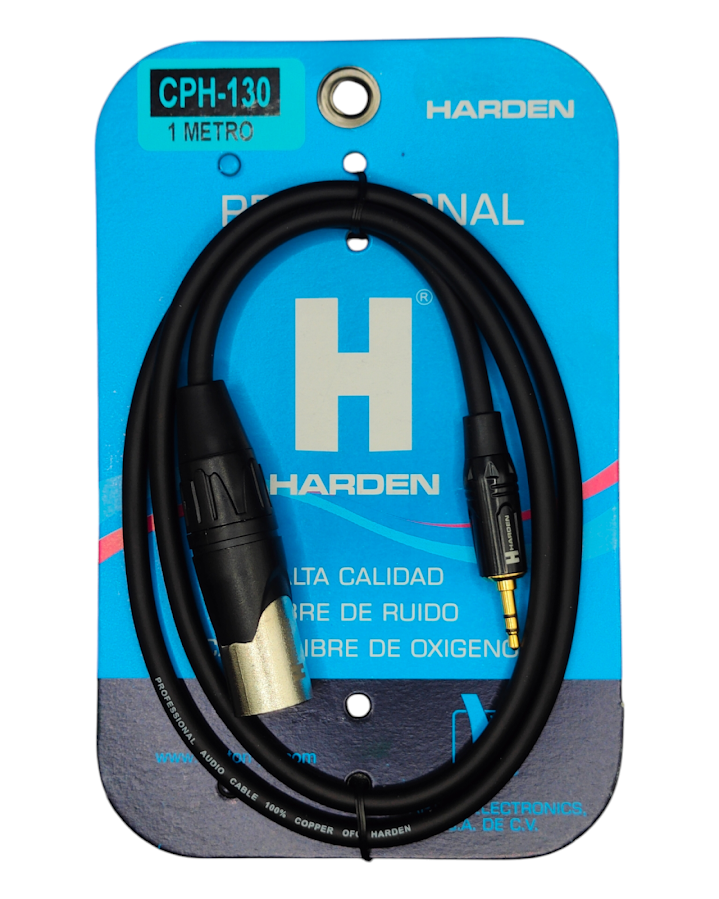 CPH-130 Cable Plug Cannon XLR a Plug 3.5mm 1m | Cable Para Audio