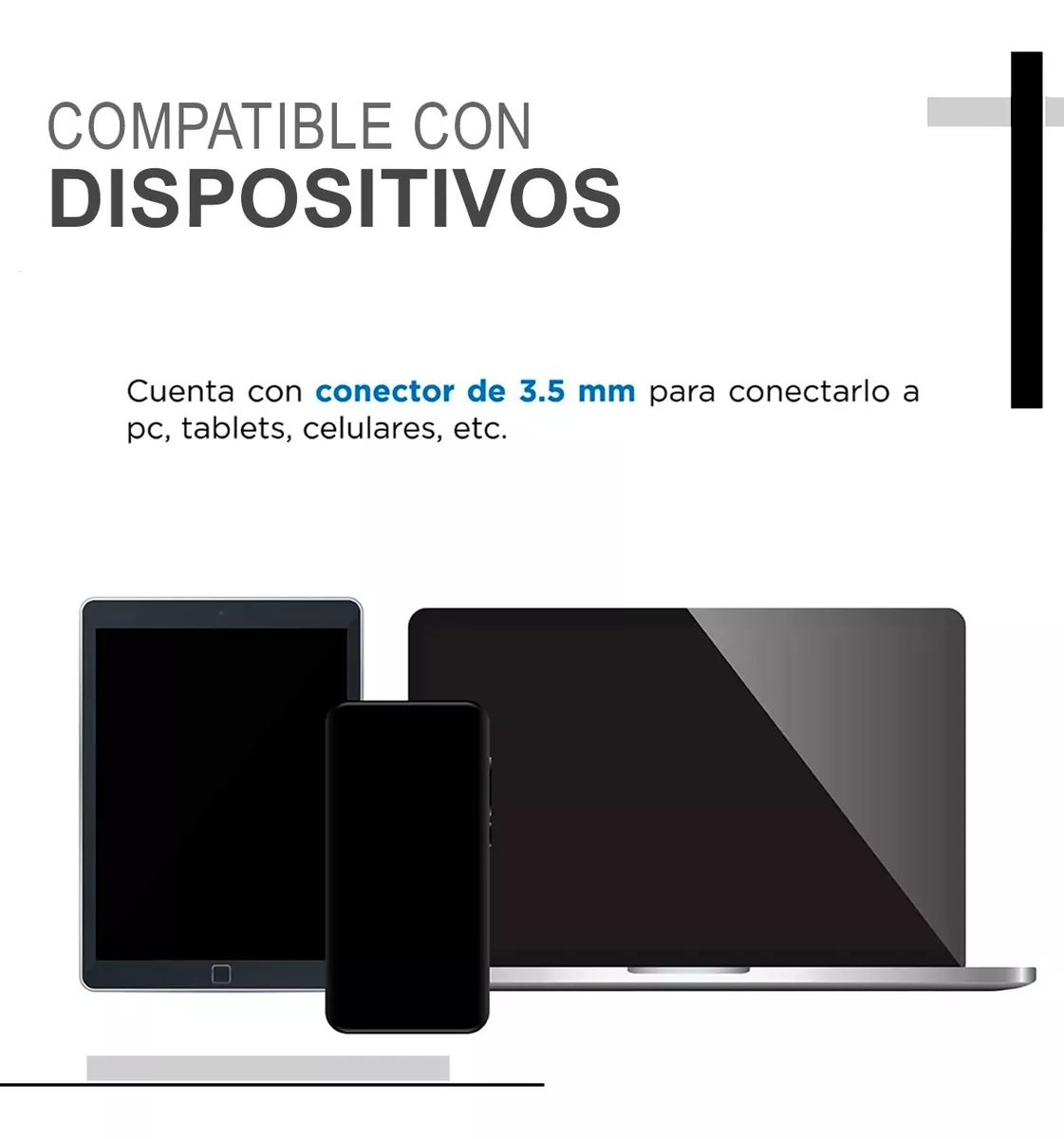 Microfono de solapa 3.5mm para Celular 1.5m
