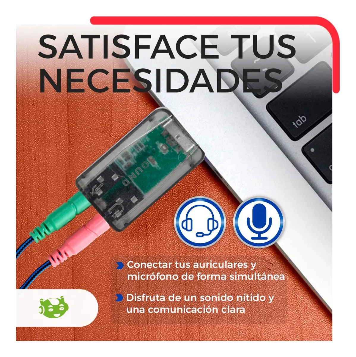 Tarjeta de Audio USB para Computadora